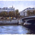 セーヌ河畔」版画 ”Riverside of Seine” Print on Paper | ARTE